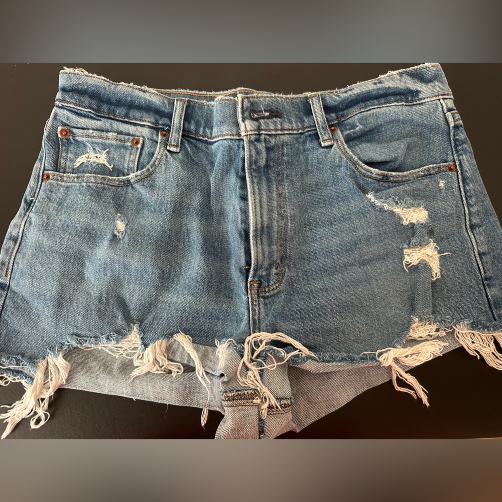 Abercrombie & Fitch Blue Jean Shorts